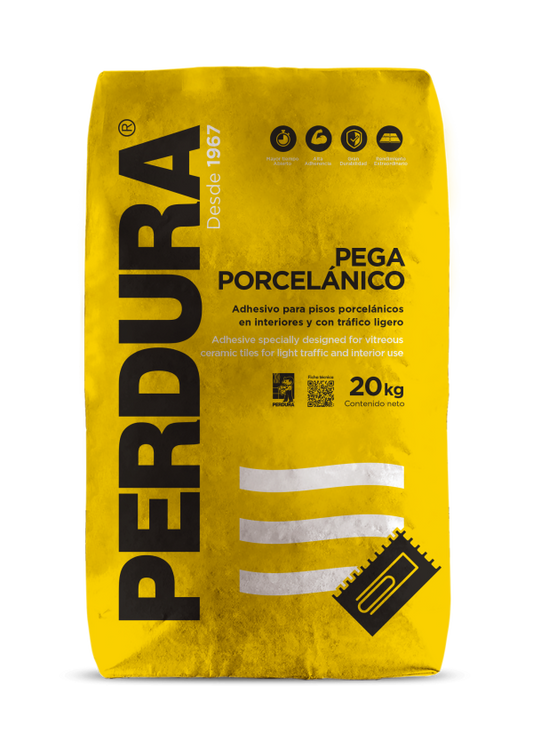 PEGA PISO PORCELANICO GRIS 20 KG